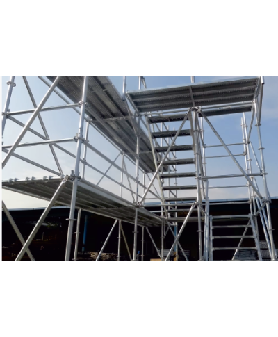 Flanşlı Kamalı İskele Sistemi | Cephe ve Kalıp İskele Çözümleri